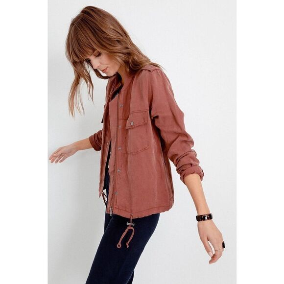 Rails Collins Jacket Brick Brown size M Utility Full zip - Picture 4 of 16